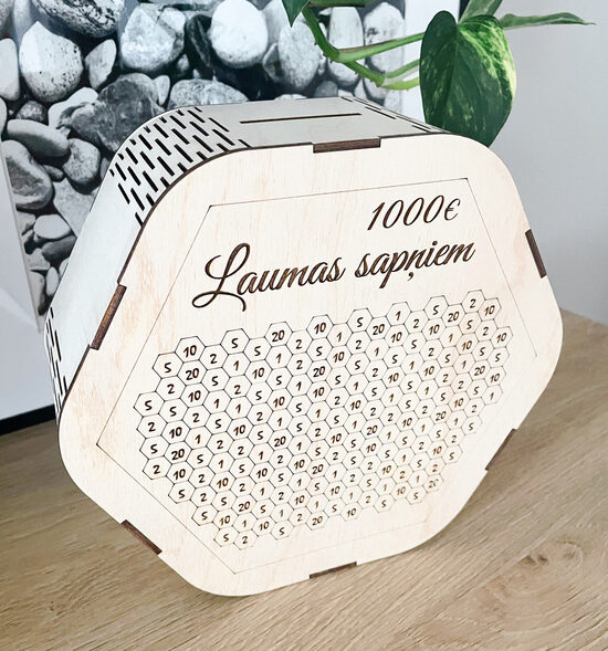 Krājkasīte ar personalizāciju "SAPŅIEM"